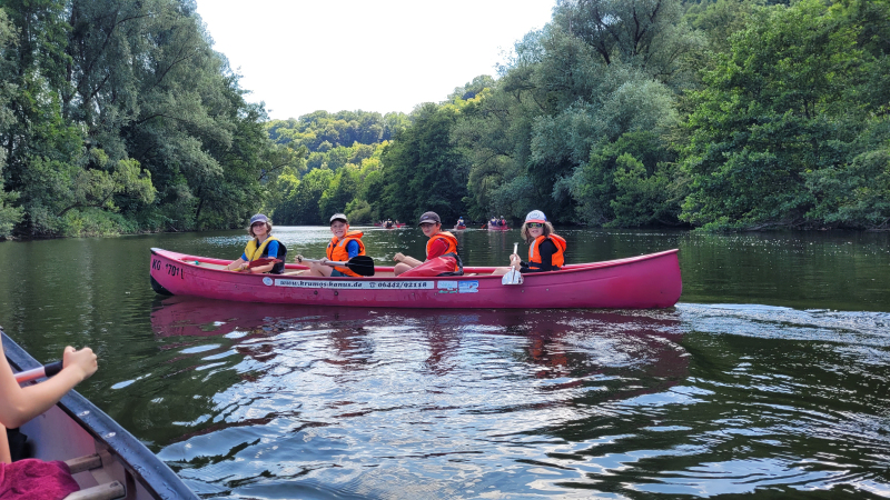 Kanu-Tour auf der Lahn